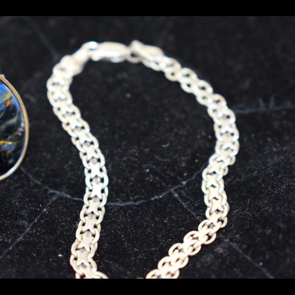 Sterling silver ring and Italian bracelet - Picture 2 of 5